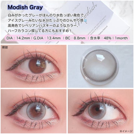 モディッシュ(Modish)マンスリー/OLOLA/1ヶ月(1MONTH)カラコンを使ったクチコミ(3枚目)