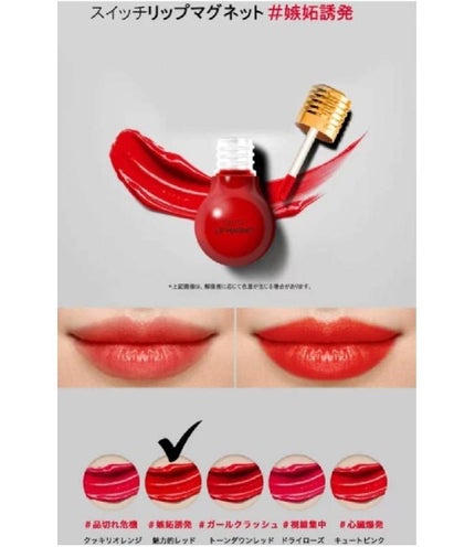 スイッチリップマグネット/I am fox/リップグロスを使ったクチコミ(2枚目)