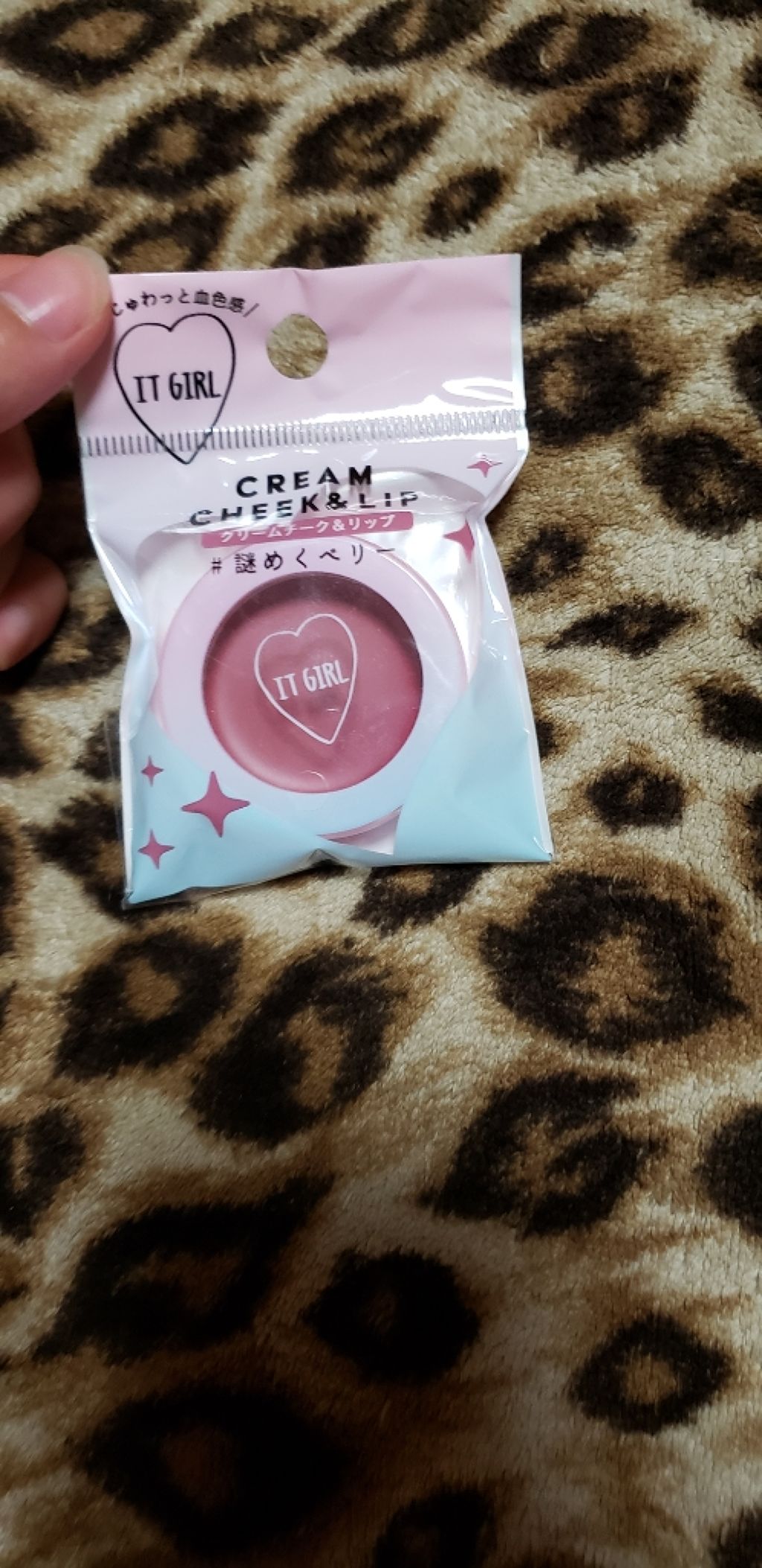 ダイソー×IT GIRL クリームチーク&リップ/DAISO/ジェル・クリームチークを使ったクチコミ（1枚目）