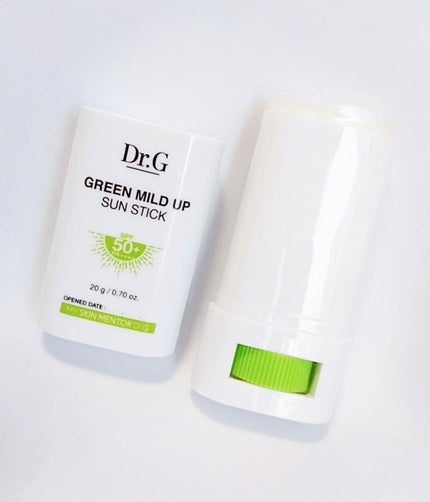 グリーンマイルドサンスティック SPF50+ PA++++/Dr.G/日焼け止めスティックを使ったクチコミ(2枚目)