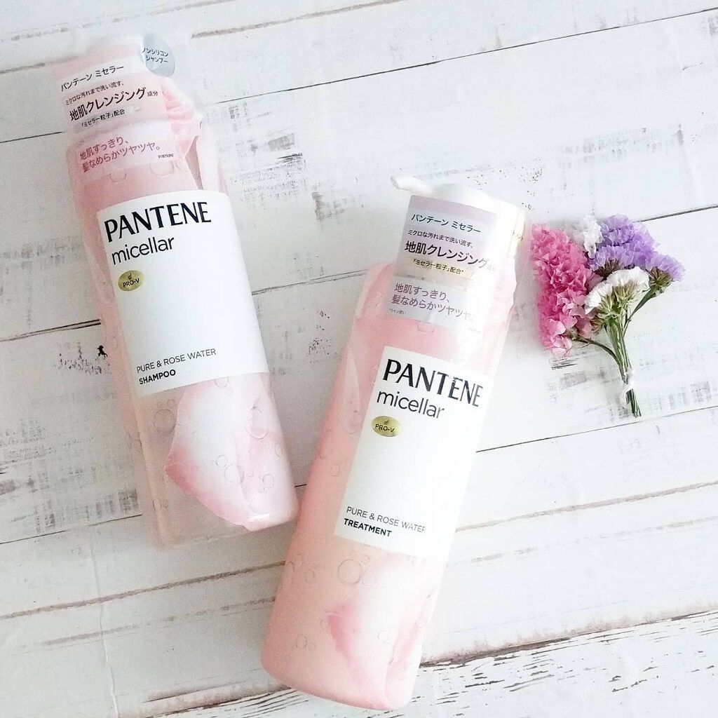 PRO-V ミセラー ピュア＆ローズウォーター ノンシリコンシャンプー/トリートメント/パンテーン/市販シャンプーを使ったクチコミ（1枚目）
