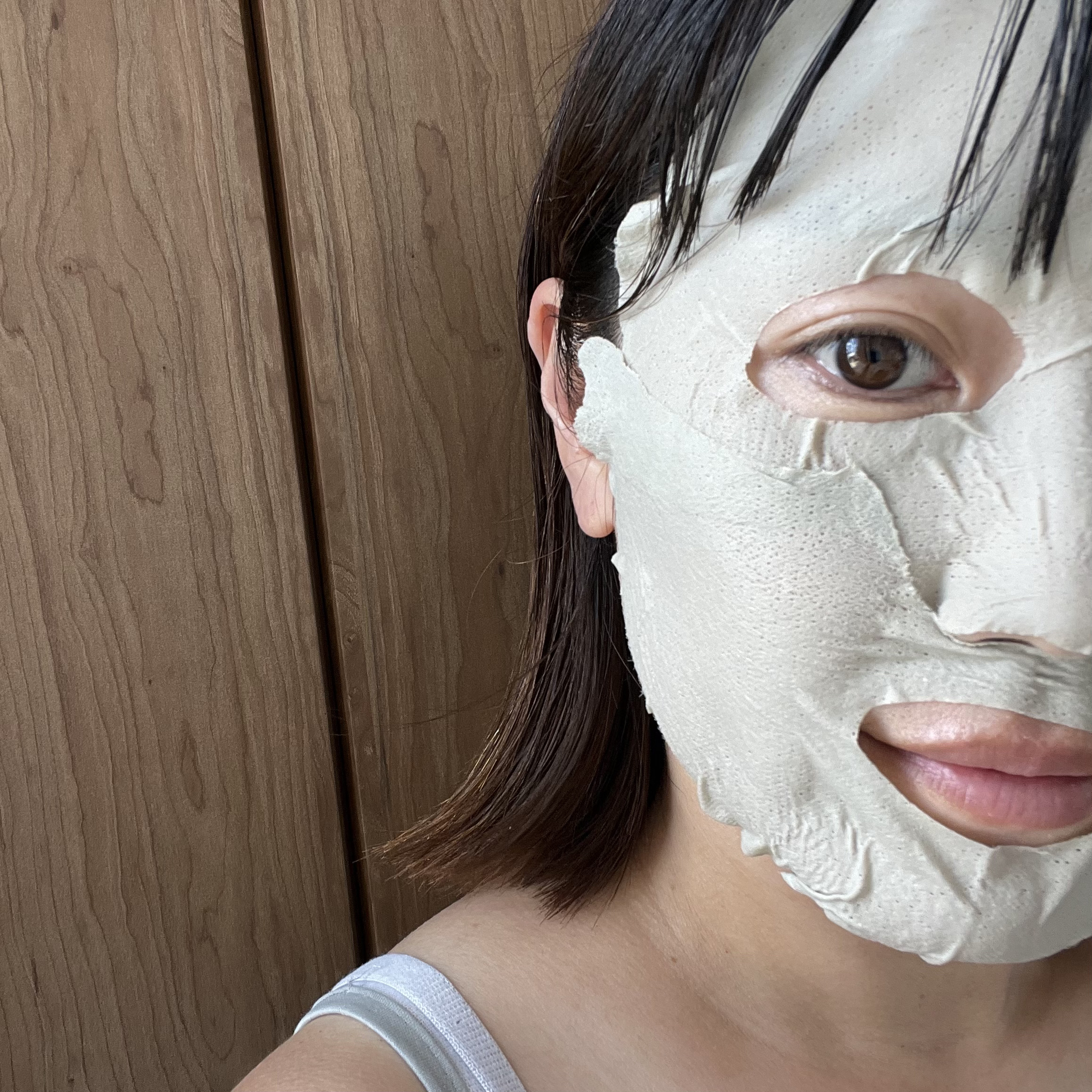 ポアタイトニンググリーンクレイマスク/COMMANINE/シートマスク・パックを使ったクチコミ（3枚目）