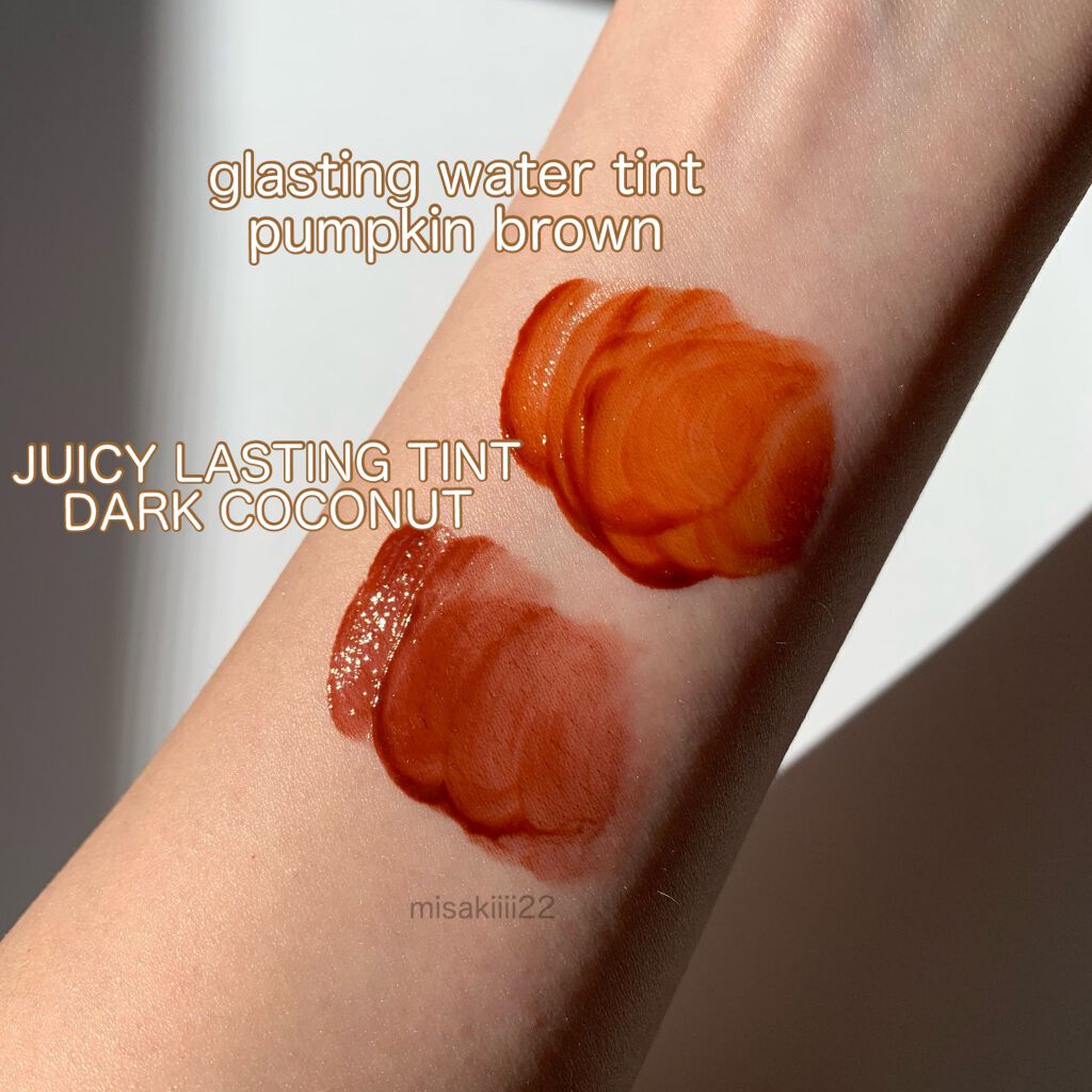 ジューシーラスティングティント/rom&nd/リップティントを使ったクチコミ(2枚目)