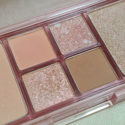 ヴィーガンフェイスオールパレット 02ピーチグロウ/AMUSE/アイシャドウパレットの画像