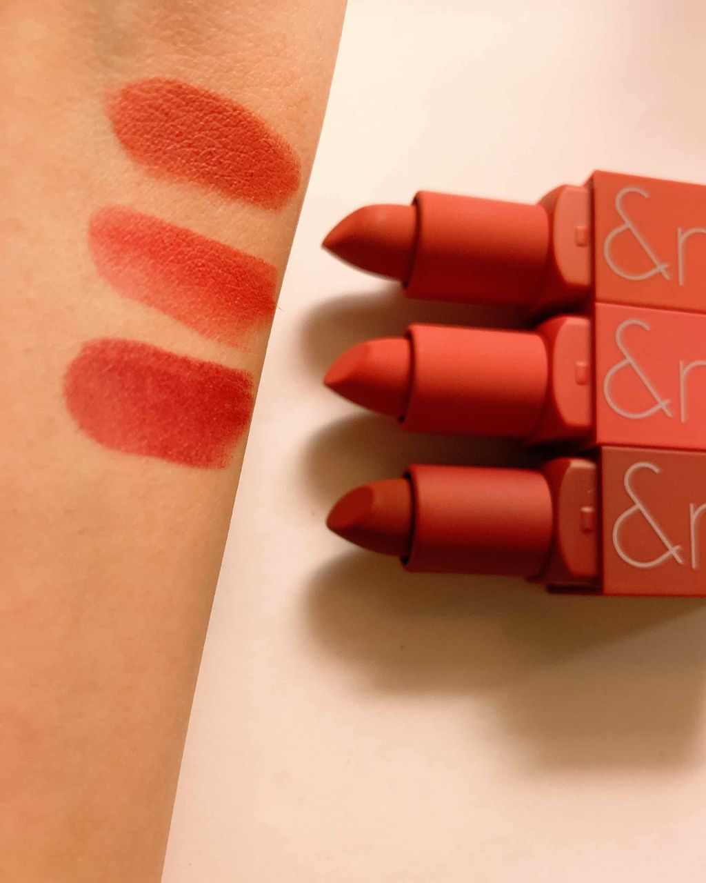 ゼログラムマットリップスティック/rom&nd/口紅を使ったクチコミ(2枚目)