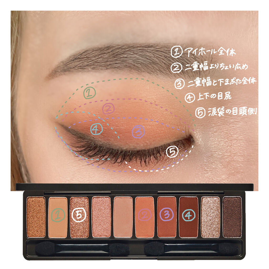 プレイカラー アイシャドウ/ETUDE/アイシャドウパレットを使ったクチコミ（2枚目）