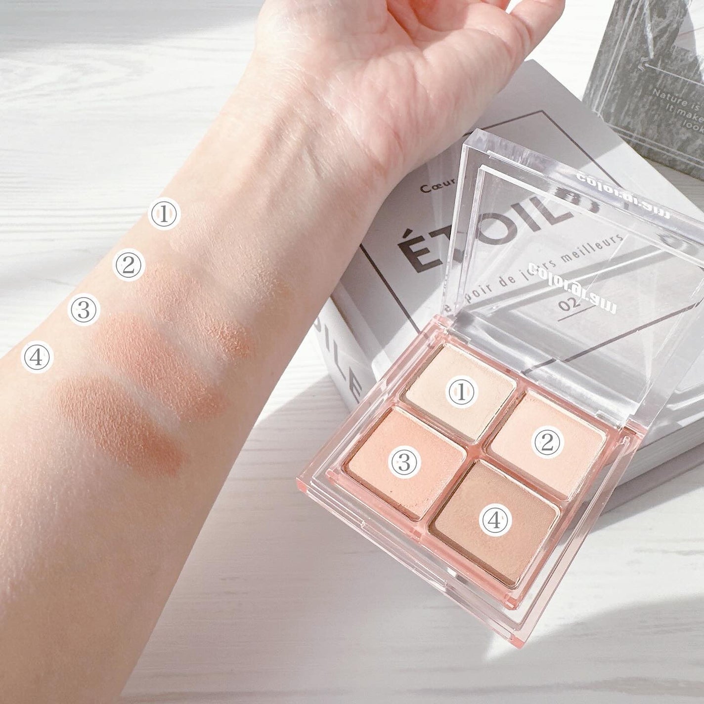 陰影創造シャドウパレット/Colorgram/アイシャドウパレットを使ったクチコミ(4枚目)