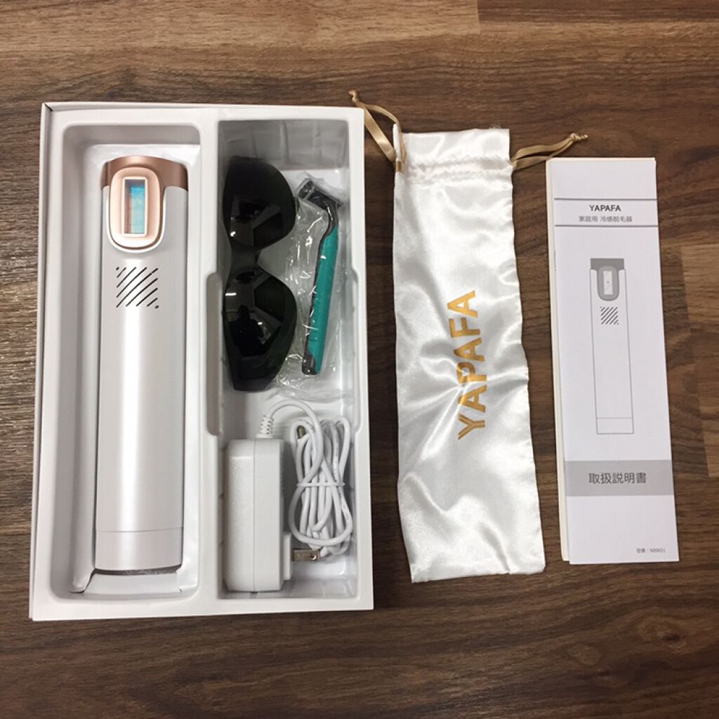 YAPAFAの家庭用脱毛器 IPL脱毛器＆YAPAFA 光脱毛器 冷感脱毛を使った