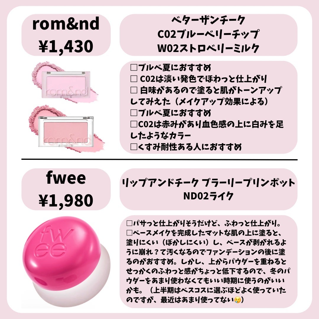 アピュー パステルブラッシャー/A’pieu/パウダーチークを使ったクチコミ(3枚目)