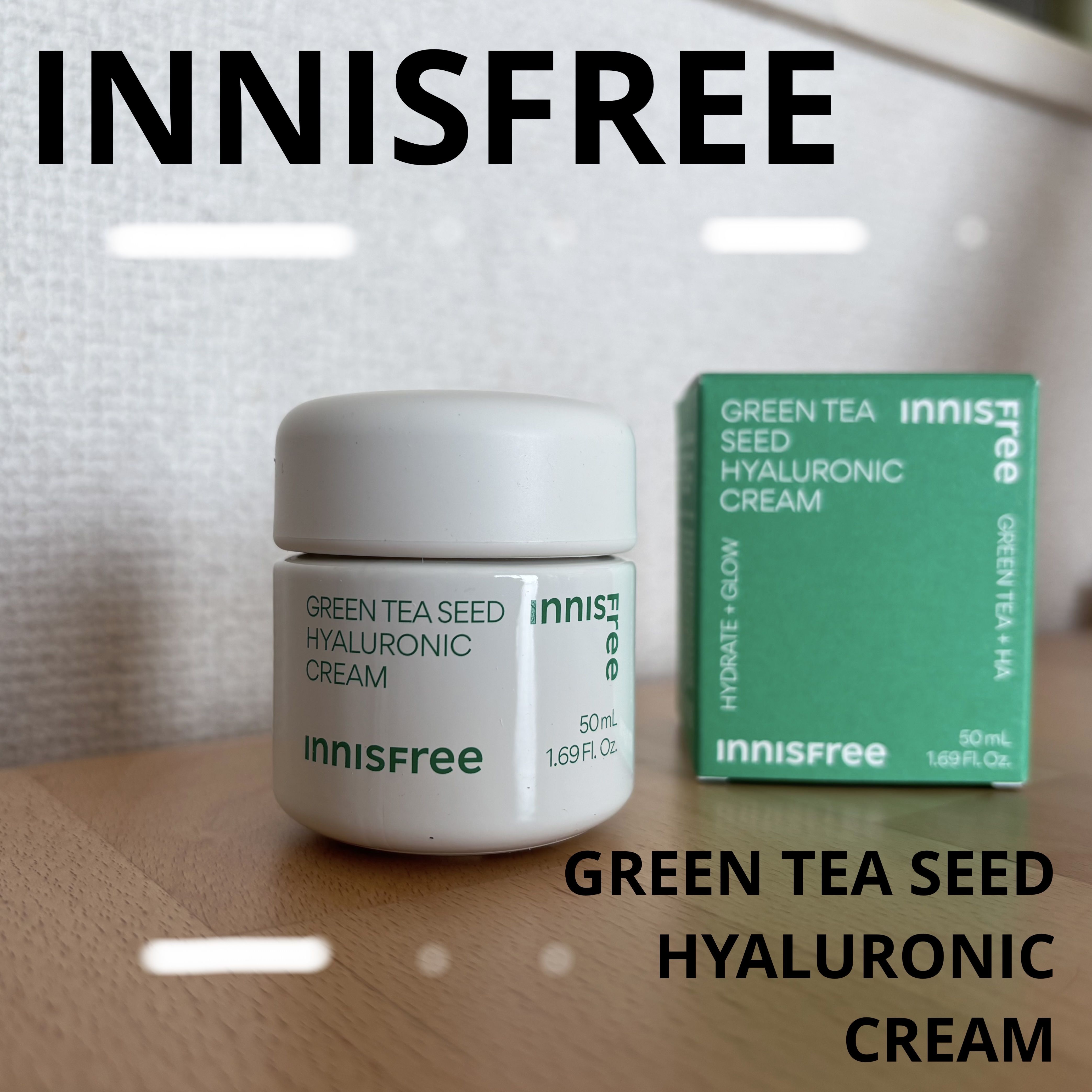 グリーンティーシード　ヒアルロン　クリーム/innisfree/フェイスクリームを使ったクチコミ（1枚目）