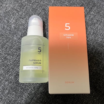 5番 朝晩ビタミン75%セラム/numbuzin/美容液を使ったクチコミ(4枚目)