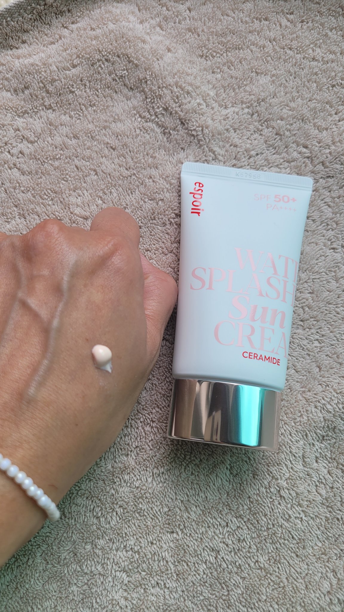 ウォータースプラッシュサンクリーム セラミド/espoir/日焼け止めクリームを使ったクチコミ（2枚目）