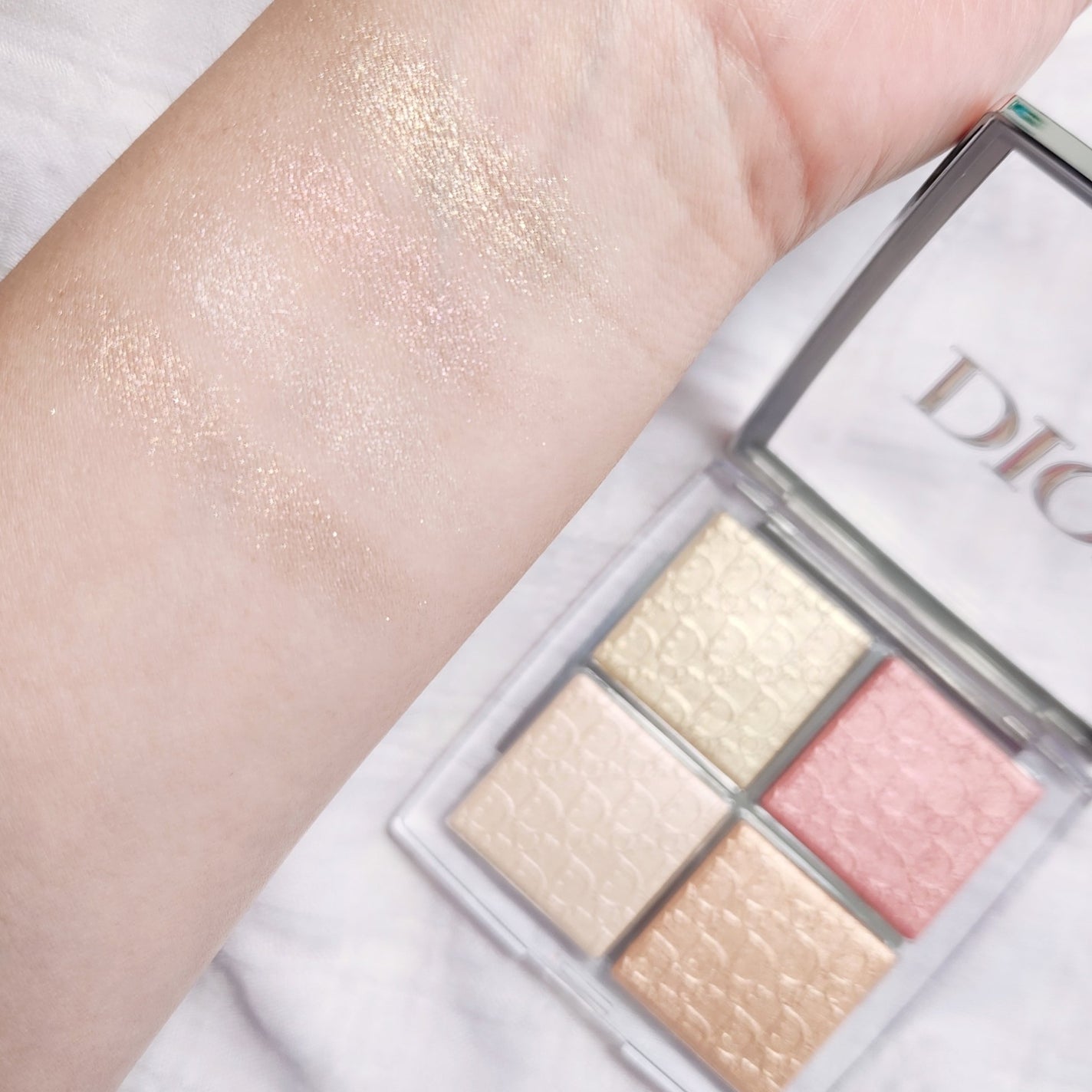 ディオール バックステージ フェイス グロウ パレット/Dior/ハイライトを使ったクチコミ(3枚目)