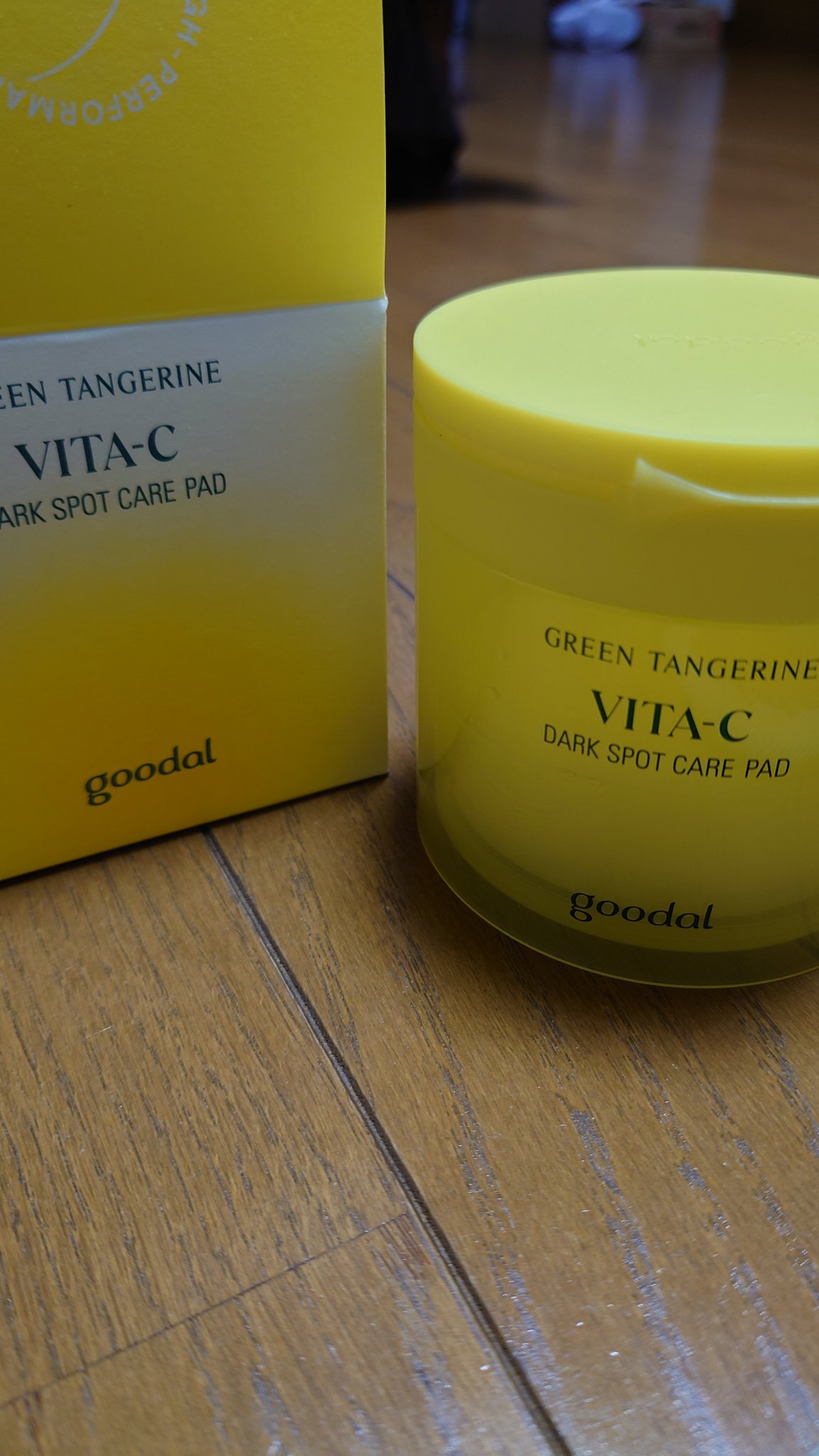 グリーンタンジェリン ビタCダークスポットケアパッド/goodal/トナーパッドを使ったクチコミ（2枚目）