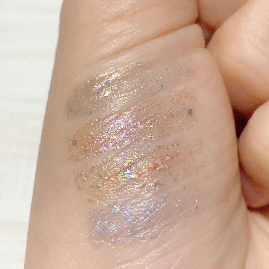 リキッド グリッター シャドウ/rom&nd/グリッターを使ったクチコミ（2枚目）