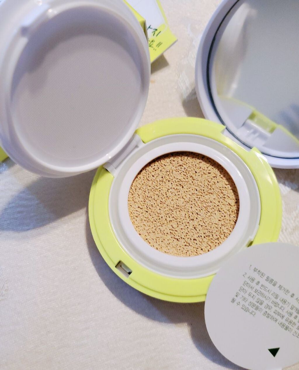 CICA GREEN DERMA The cushion covers skin with soothing effect/ネイチャーリパブリック/クッションファンデーションを使ったクチコミ(4枚目)