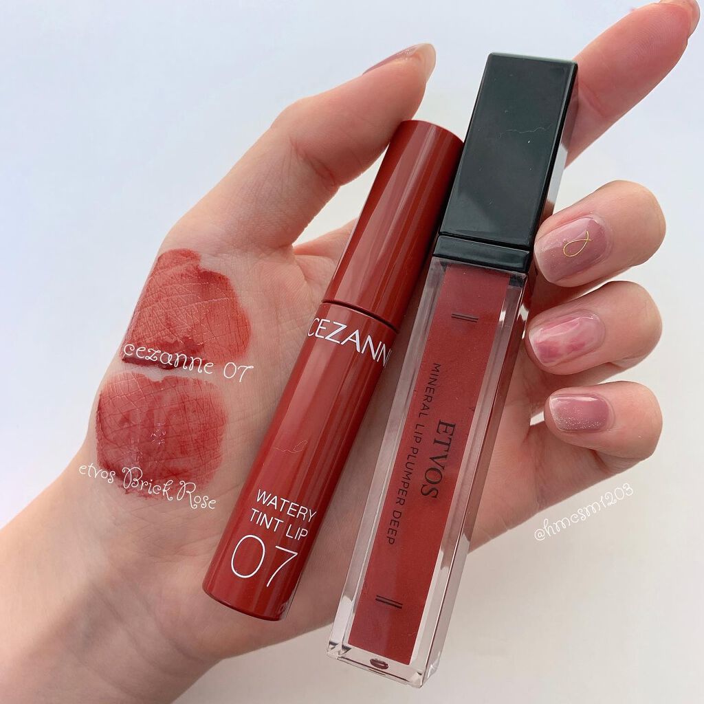 ミネラルリッププランパー ディープ ブリックローズ/エトヴォス/リッププランパーを使ったクチコミ（1枚目）