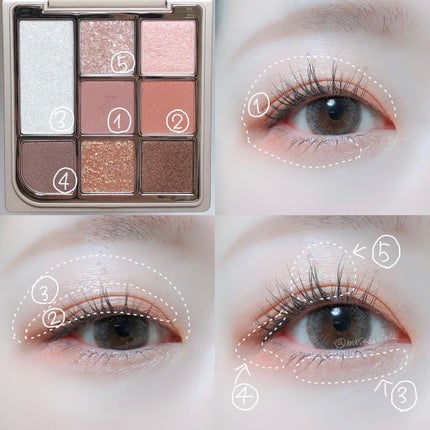 ドットオンムードアイパレット/Heart Percent/アイシャドウパレットを使ったクチコミ(6枚目)