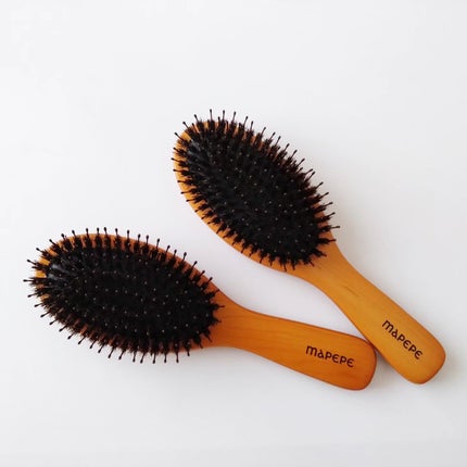 つやつや天然毛のミックスブラシ/マペペ/ヘアブラシを使ったクチコミ(2枚目)