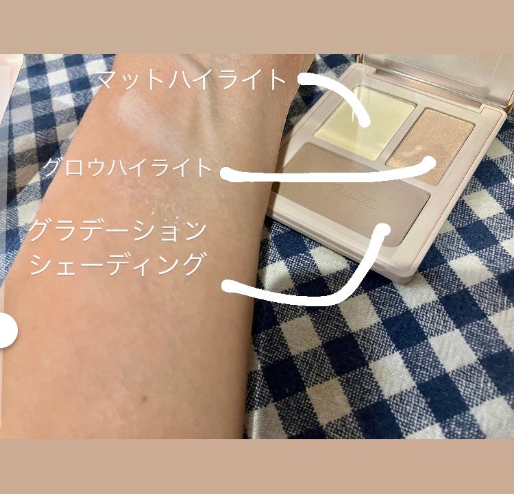 チート顔コントゥアパレット/MilleFée/パウダーハイライトを使ったクチコミ(5枚目)