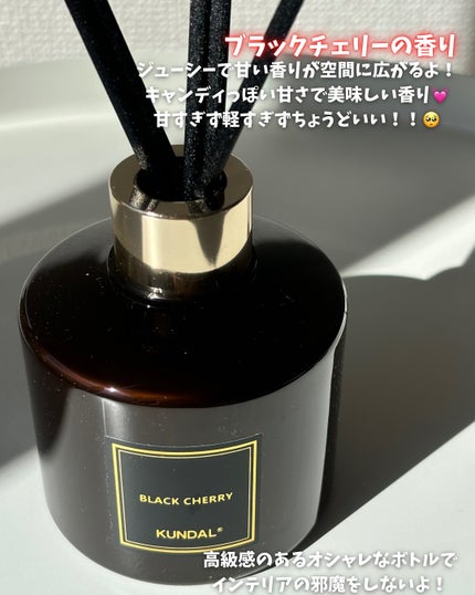 パフュームディフューザー 17.ブラックチェリー Black Cherry/KUNDAL/ルームフレグランスを使ったクチコミ(2枚目)