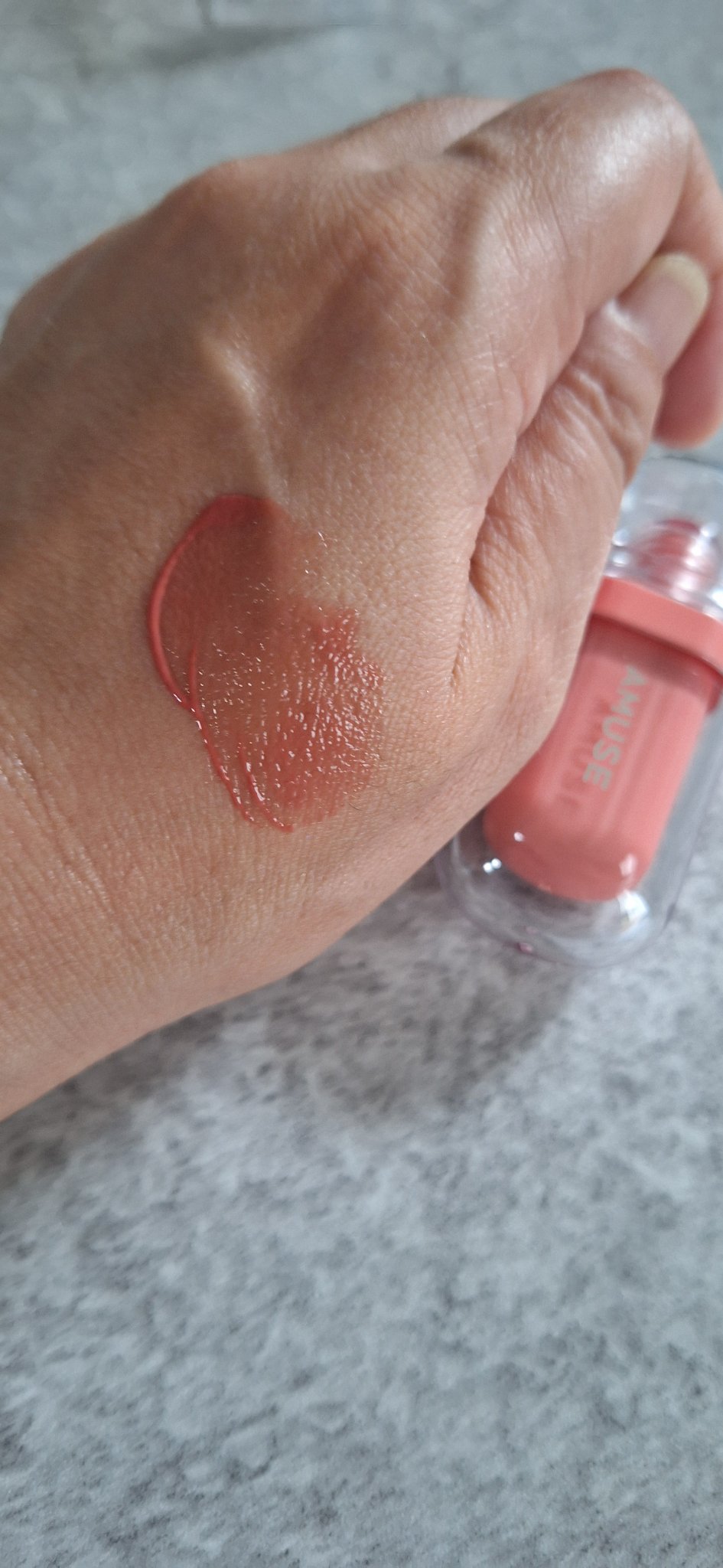 ジェルフィットティント/AMUSE/リップティントを使ったクチコミ（2枚目）