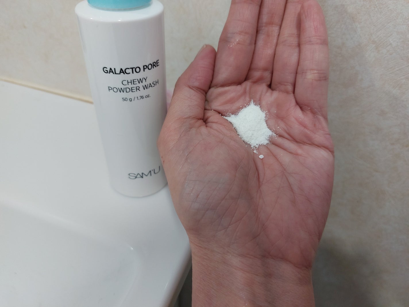 サミュ ガラクトポア チューイー パウダーウォッシュ/SAM'U/洗顔パウダーを使ったクチコミ(2枚目)