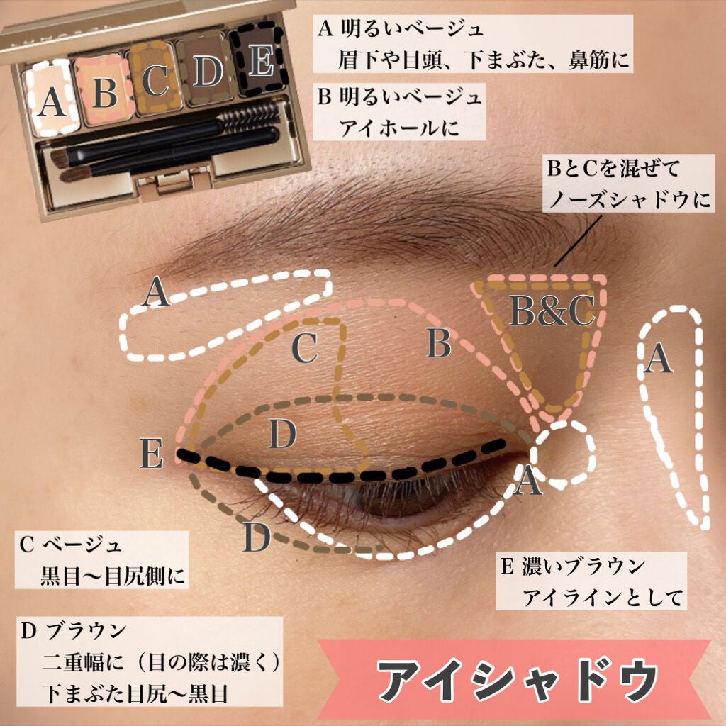 スタイリングアイゾーンコンパクト/LUNASOL/アイシャドウパレットを使ったクチコミ(3枚目)