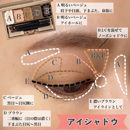 スタイリングアイゾーンコンパクト/LUNASOL/アイシャドウパレットを使ったクチコミ(3枚目)