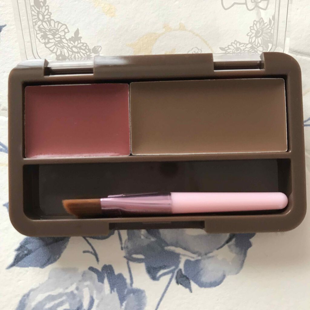 Blooming Kitty アイブロウパレット/DAISO/パウダーアイブロウを使ったクチコミ(2枚目)