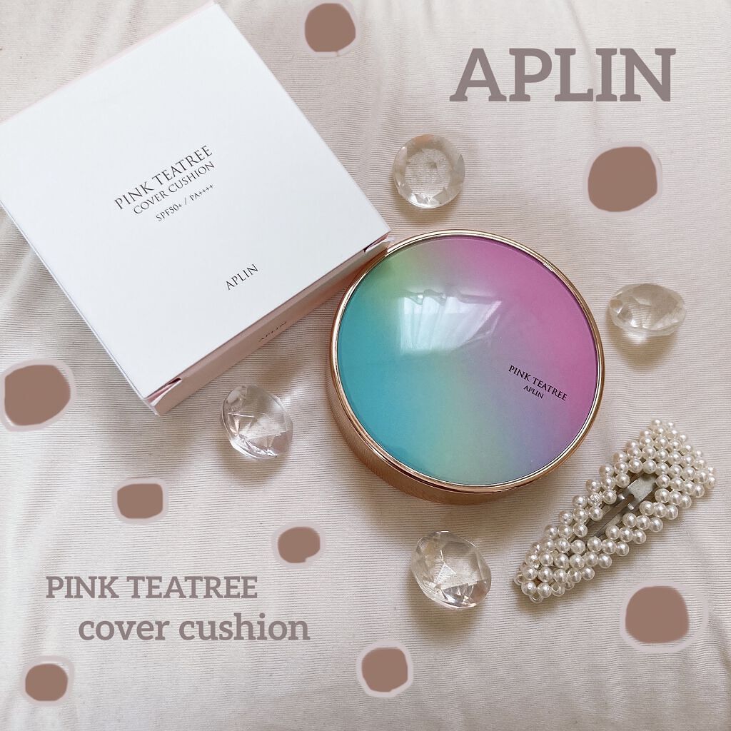 ピンクティーツリーカバークッション/APLIN/クッションファンデーションを使ったクチコミ（1枚目）