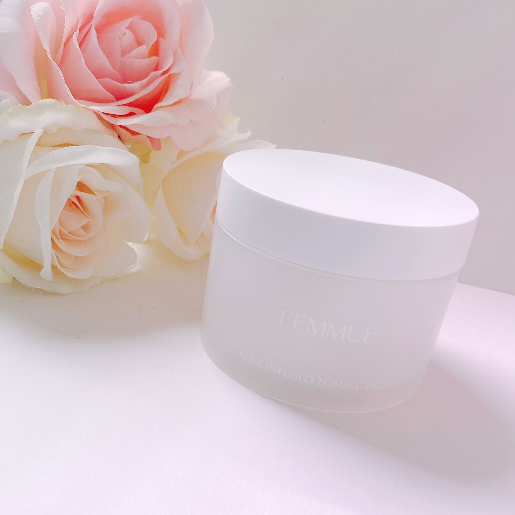 ローズインフューズド トーニングパッド/FEMMUE/拭き取り化粧水を使ったクチコミ（1枚目）