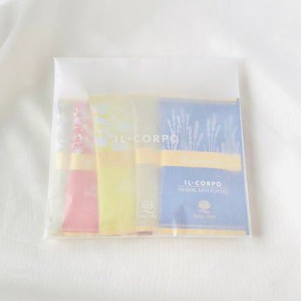 ミネラルバスパウダー グリーティングギフト/イルコルポ/入浴剤セットを使ったクチコミ(3枚目)