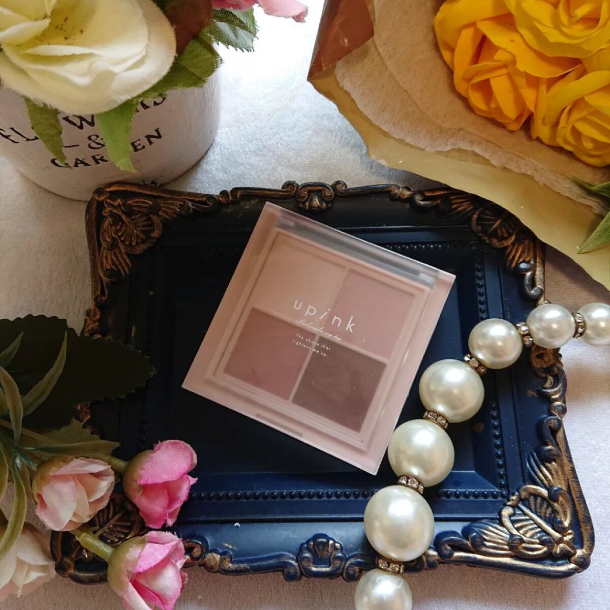 シャインオンステージアイパレット 01 ラブストーリー/upink/アイシャドウパレットを使ったクチコミ（3枚目）