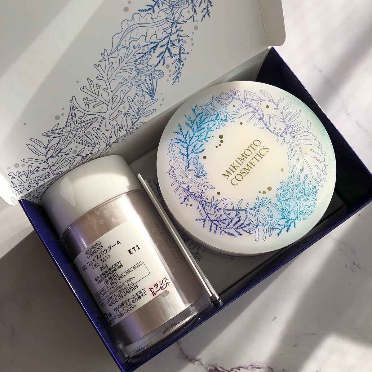 フェイスパウダーセット/ミキモト コスメティックス/ルースパウダーを使ったクチコミ(3枚目)