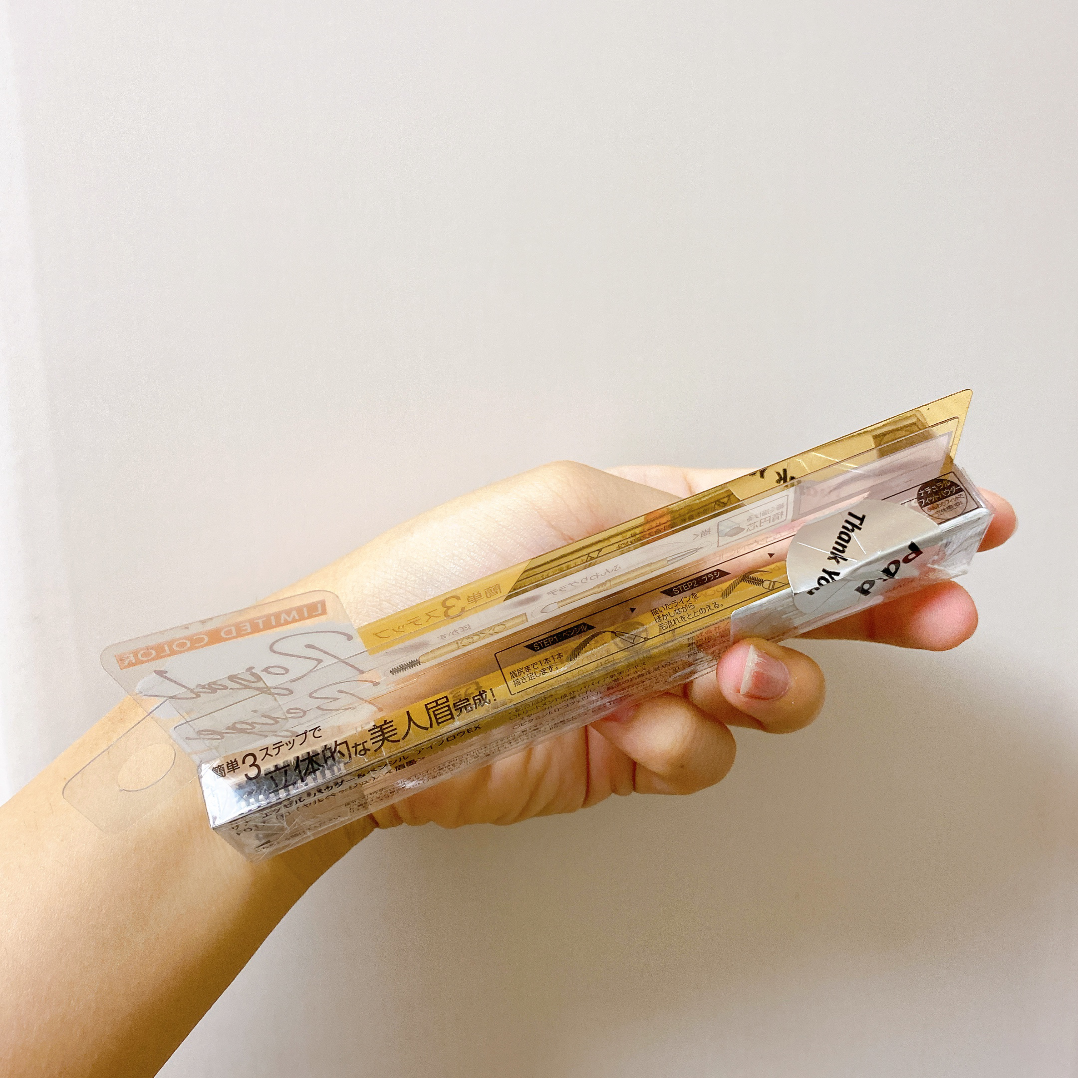 パウダー＆ペンシル　アイブロウＥＸ PD16 アッシュピンク(限定)/excel/アイブロウペンシルを使ったクチコミ（2枚目）