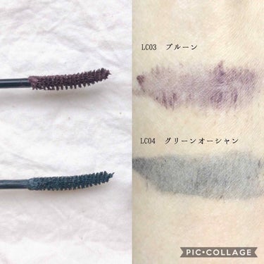 ------------------------------

エクセル
ロング&カラードラッシュ 

------------------------------



⋆⸜気になるその実力は？⸝⋆


レアナニのマスカラの限定色
ブルーグリーンが気に入っていたので
似てるからーが欲しくて
買ってみました。



WHOMEEのマスカラを全色買っていたので
こちらは04だけにしようと
思っていたのですが…



送料無料の罠にはまり
ついでに03番もアマゾンで予約。


液質が似ていると思ったのは

キャンメイク
クイックラッシュカーラーや

エテュセ
ラッシュバージョンアップ


ロング効果はあるものの
お隣のまつげと仲良くくっつくのが特徴で


カールキープはするけど、
セパレート力に関しては皆無で
私のように特に下まつ毛が貧相な人は
塗ったところで存在感がでないかと…



開封初日にして見事にダマになるのは
キャンメイク、エテュセでは
ありえなかったからびっくりでした😂



水には強い印象だけど
逆にお湯オフではないので、
リムーバーでしっかりオフがおすすめ。



性能に関しては、リピ確定！と
言える要素は限りなく少ないんだけど…




とにかく私は04のこの青緑が好きです。



透き通った目元？な印象になるの。




吉見ちゃんがわかめって表現してて
すごく納得しました😂



こういうマスカラって少ないから
レアナニの限定復活してくれないかな…





メイクは LC03 プルーン を使って。


見ての通り、色、わからない。


この子ね、ほんとにニュアンスで😂
たまに自然光で、マスカラが黒ではないと
認識できるかなというくらいです。



以上、ぴこりでした⍥⃝
読んでくれて、ありがとうございました୨♥୧


#ぴこりあい
#エクセル
#マスカラ
#カラーマスカラ
#プチプラぴこり
#もとLIPSOFFICIALUSER
の画像 その2