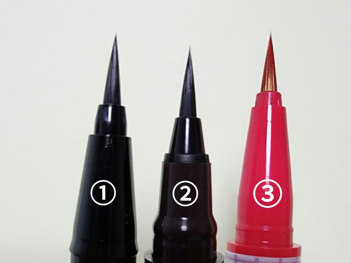 サラダdeフルーツカラーリキッドアイライナーWP 12 ストロベリー/FLORTTE/リキッドアイライナーを使ったクチコミ（2枚目）