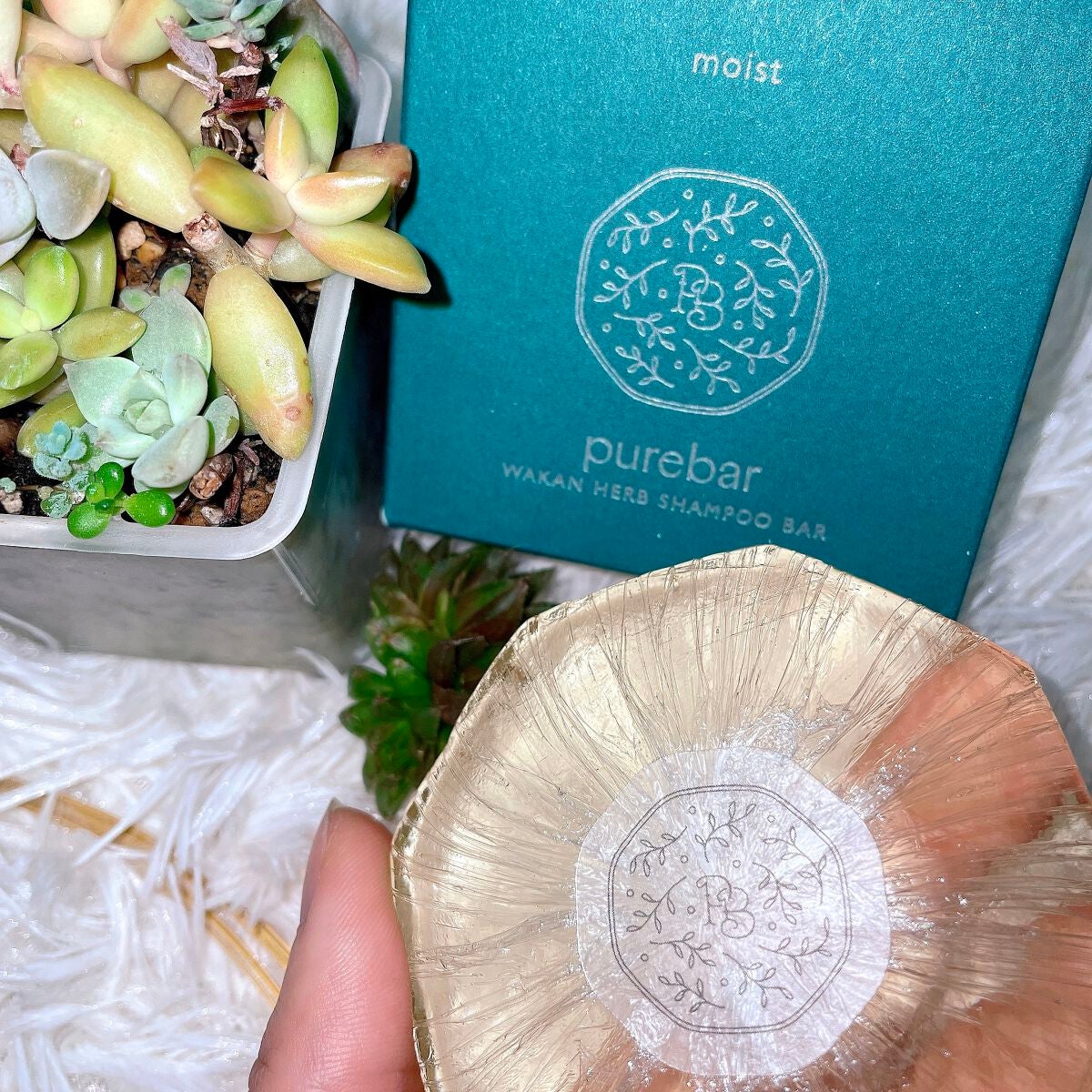 ピュアバー 和漢ハーブシャンプーバー スムース/purebar/市販シャンプーを使ったクチコミ(5枚目)