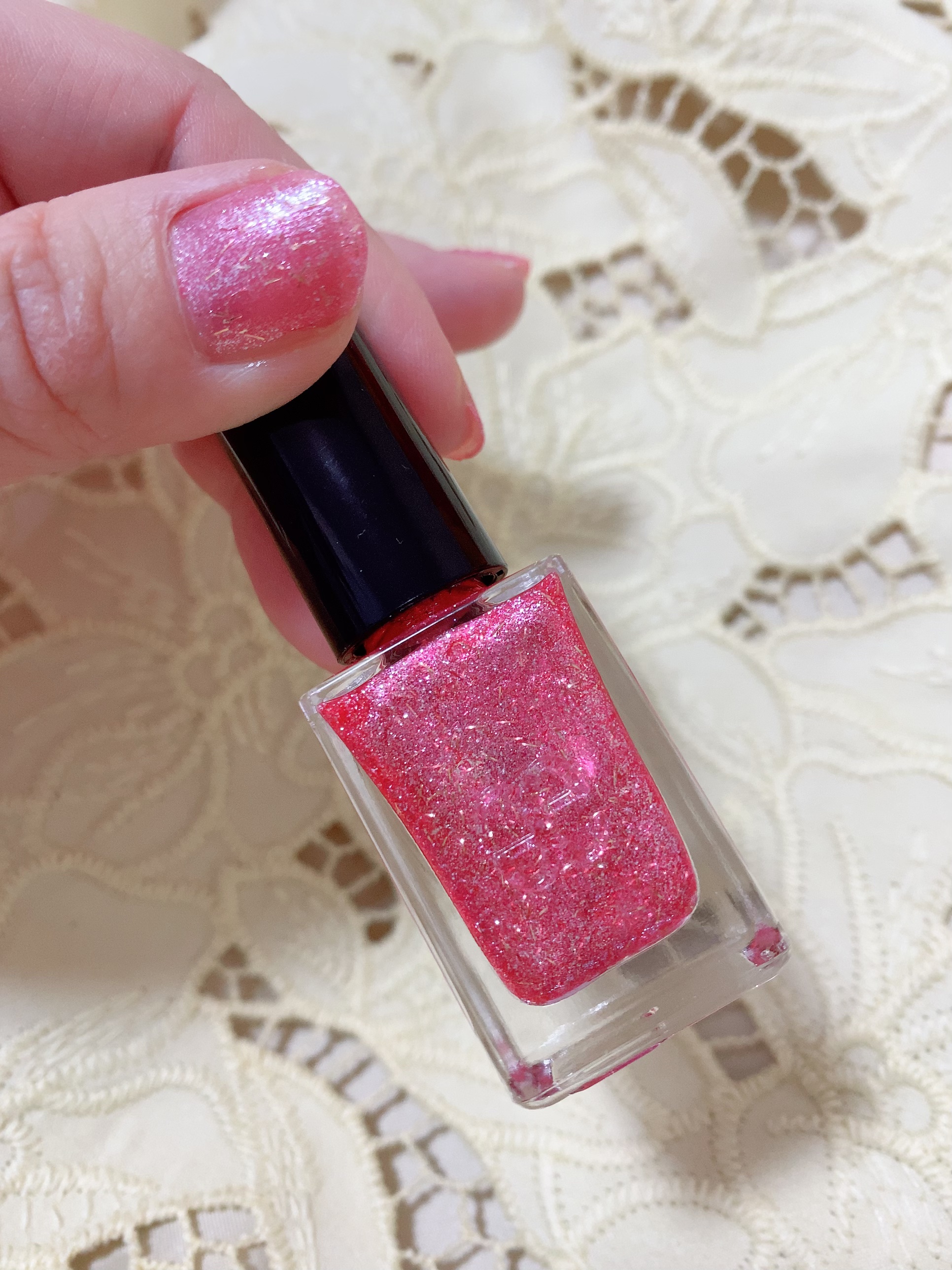 エレガンス ラズル エナメルラッカー 42 Pink Strip/エレガンス ラズル /マニキュアを使ったクチコミ（2枚目）