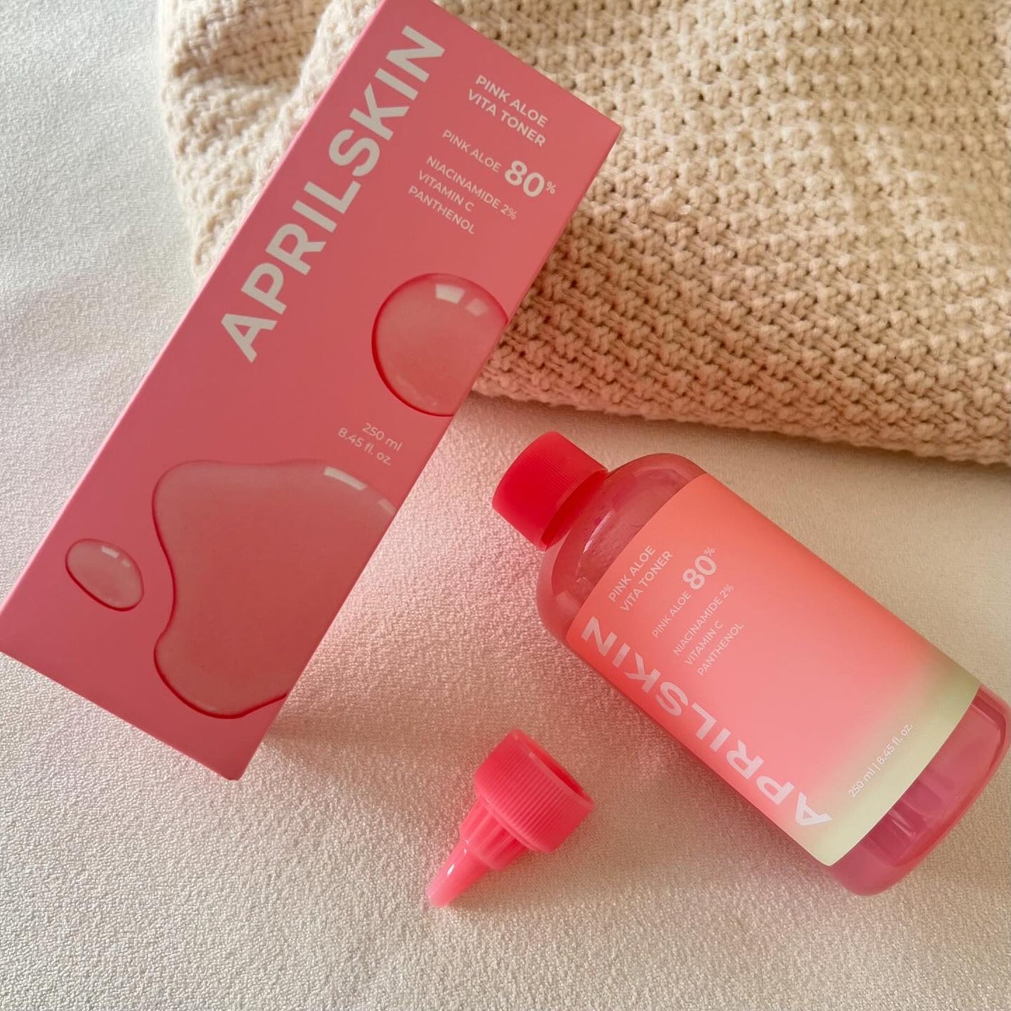 ピンクアロエビタトナー/APRILSKIN/化粧水を使ったクチコミ(3枚目)
