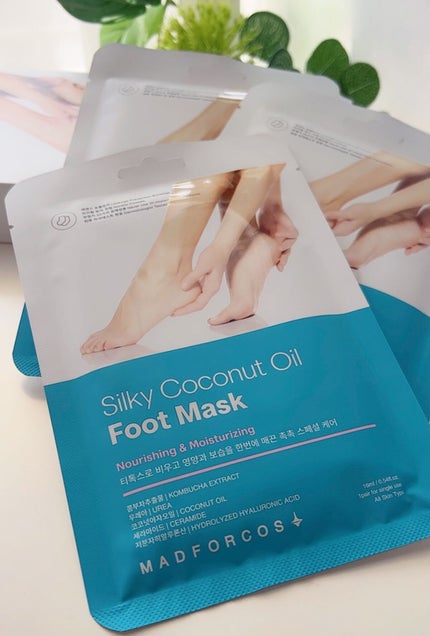 シルキーココナッツオイルフットマスク /MADFORCOS/レッグ・フットケアを使ったクチコミ(1枚目)