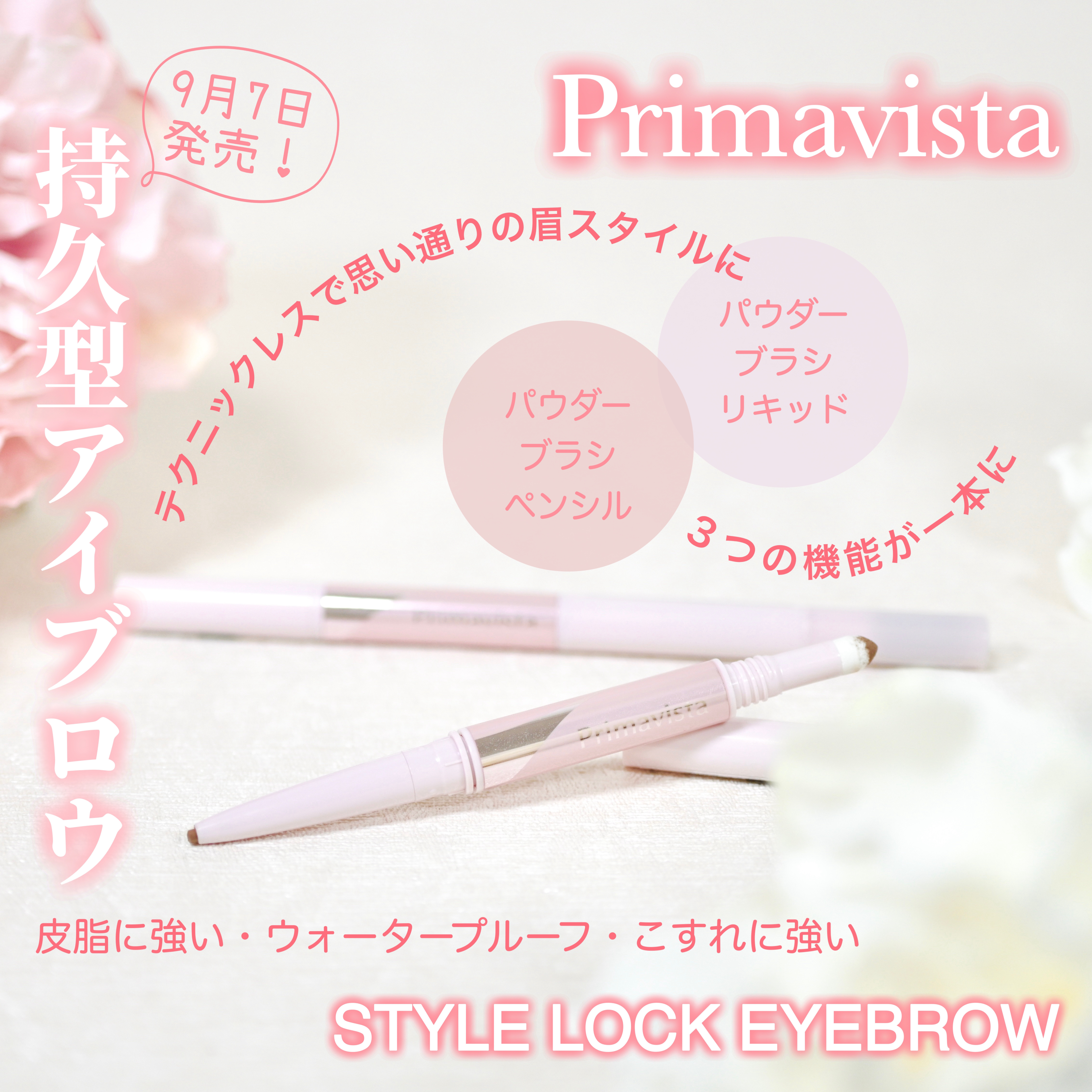 プリマヴィスタ スタイルロック アイブロウ ペンシル＆パウダー ナチュラルブラウン/プリマヴィスタ/アイブロウペンシルを使ったクチコミ（1枚目）