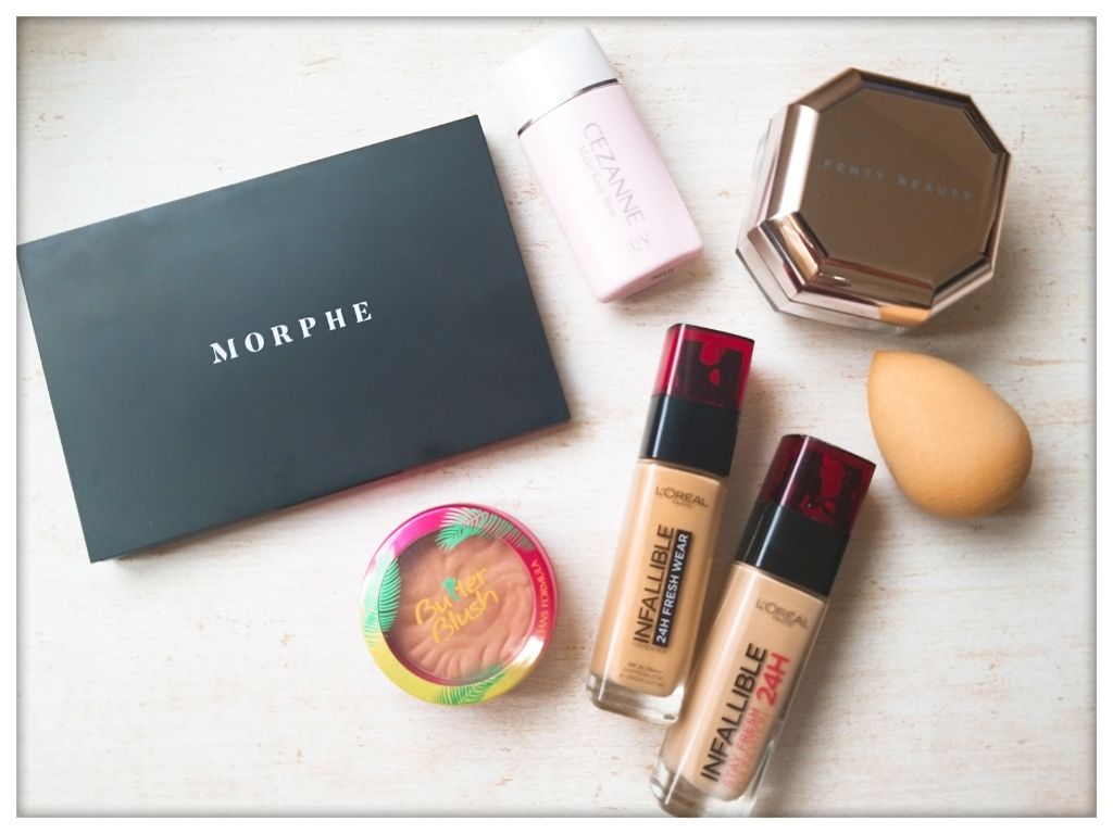 FENTY BEAUTY BY RIHANNA PRO FILT'R SOFT MATTE LONGWEAR FOUNDATIONのクチコミ「💛💜💛本日のベースメイク💛💜💛
⚠️📷写真3枚目🙇観覧注意⚠️💣ほうれい線ヤバい💣🙇

🔻使用.....」（2枚目）