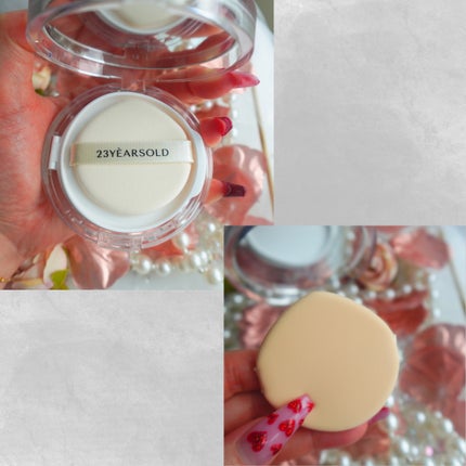 ハートリーフシーンカバークッション/23years old/クッションファンデーションを使ったクチコミ(4枚目)