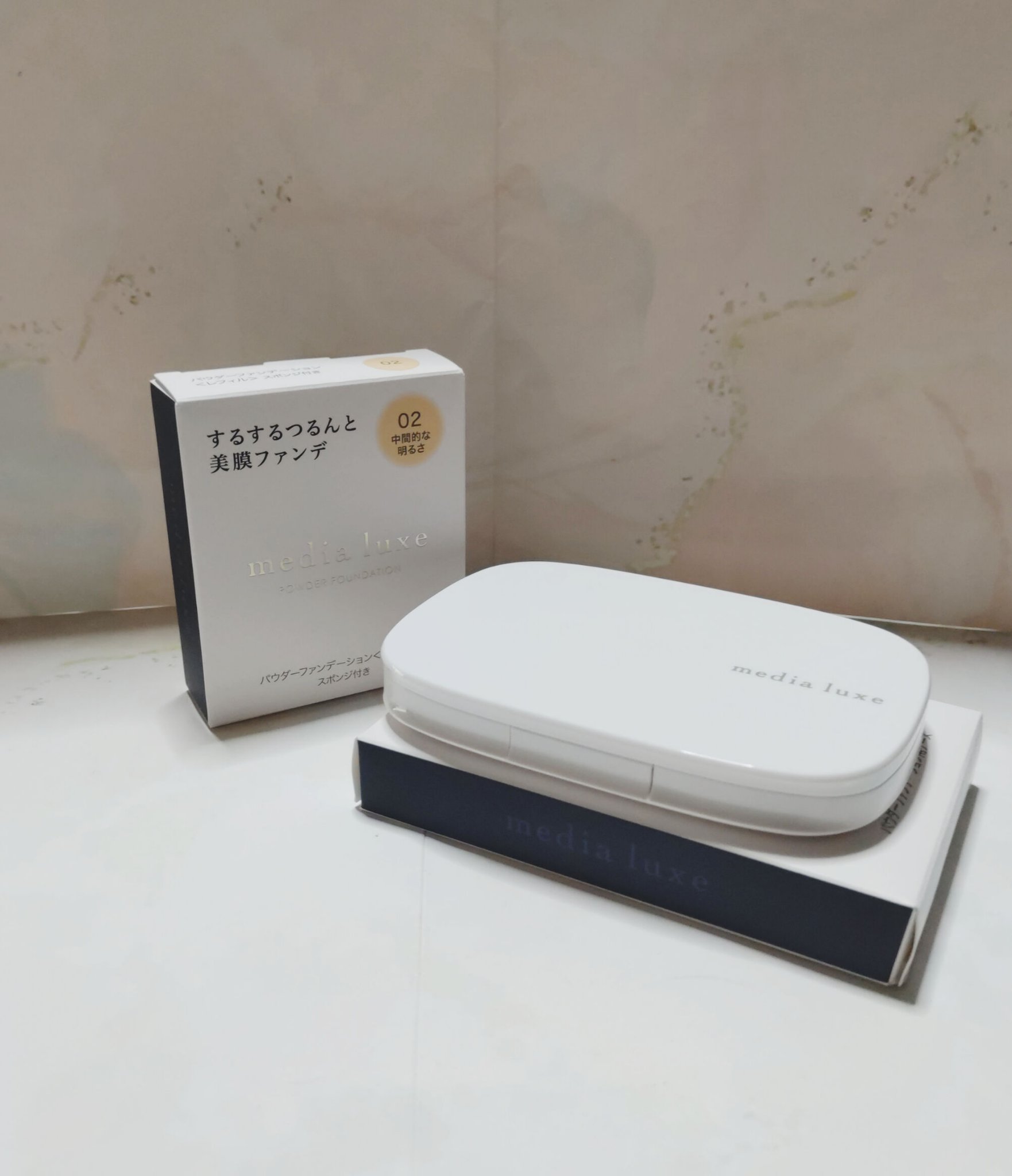 パウダーファンデーション/media luxe/パウダーファンデーションを使ったクチコミ（2枚目）