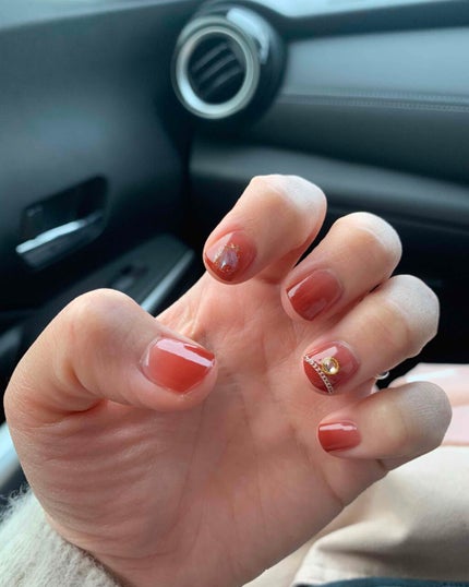 セミキュアジェルネイル(ハンド)/ohora/ネイルシールを使ったクチコミ(1枚目)