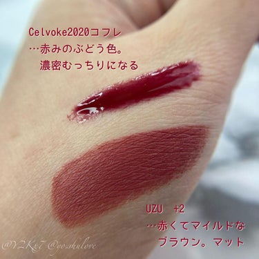 38℃/99℉ LIPSTICK  ＜YOU＞ +2　SMOKY-RED/UZU BY FLOWFUSHI/口紅を使ったクチコミ（2枚目）