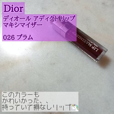 【旧】ディオール アディクト リップ マキシマイザー 026 プラム/Dior/リップグロスを使ったクチコミ（1枚目）