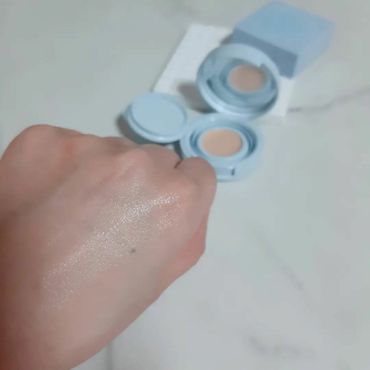 ベアウォータークッション/rom&nd/クッションファンデーションを使ったクチコミ(5枚目)